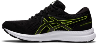 Men's GEL-CONTEND 7 EXTRA WIDE | Black/Hazard Running Shoes |