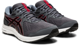 Men's 7 | Carrier Grey/Classic Red | Running Shoes |