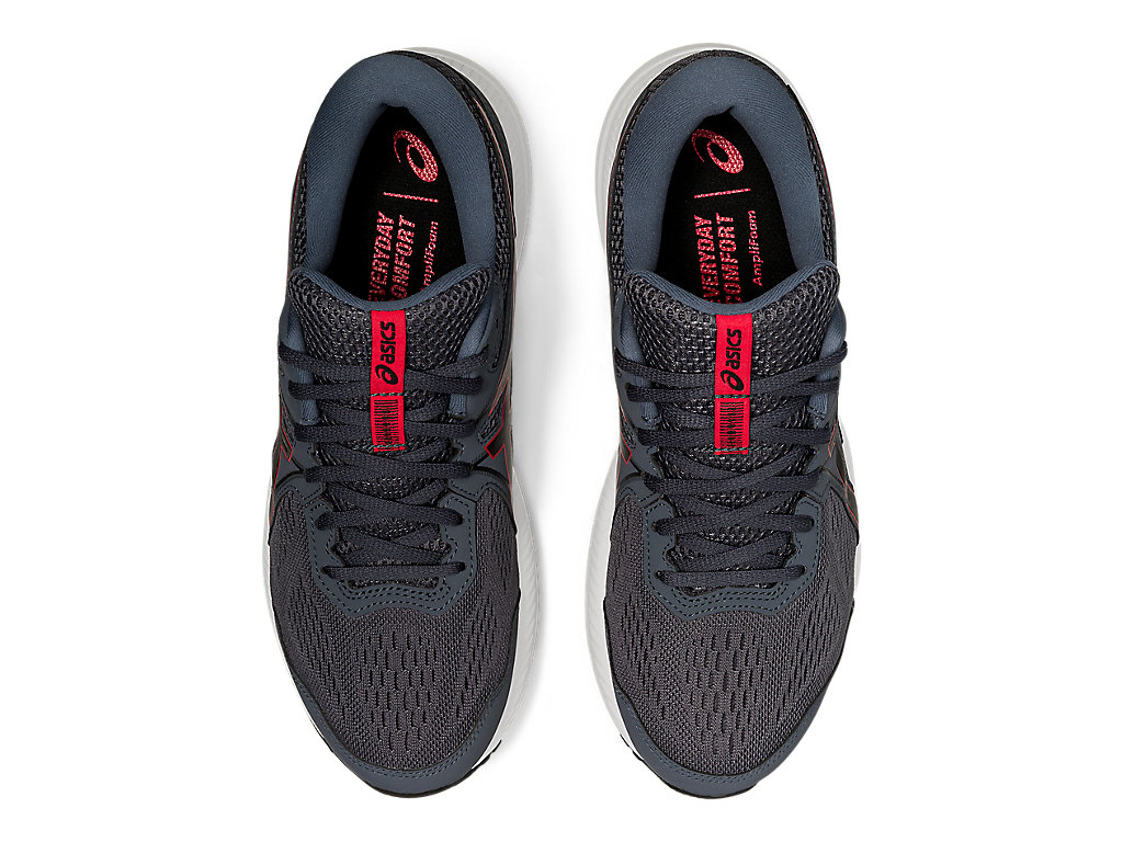 Men's GEL-CONTEND 7 | Carrier Grey/Classic Red | Running Shoes | ASICS