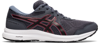 Men's GEL-CONTEND 7 | Carrier Grey/Classic Red | Running Shoes | ASICS