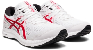 Asics mens hotsell running shoes white