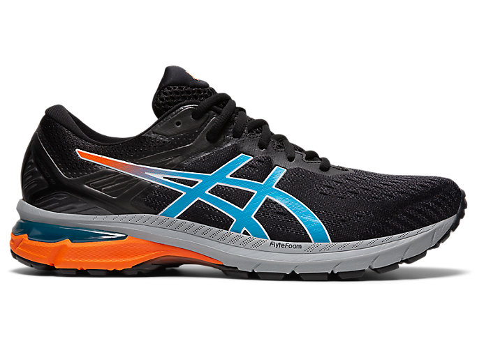 Image 1 of 7 of Men's Black/Digital Aqua GT-2000™ 9 TRAIL Chaussures Running Pour Hommes