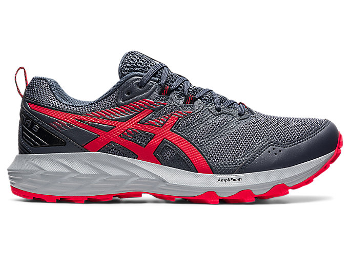 Image 1 of 7 of Men's Carrier Grey/Electric Red GEL-SONOMA 6 Men's Trail Running Shoes