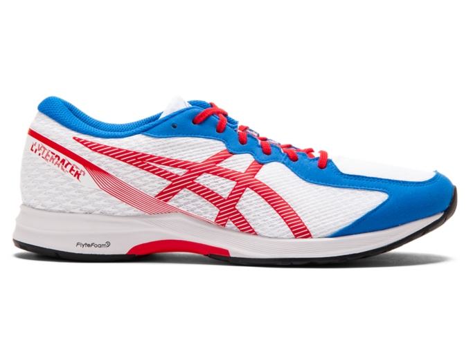 Lyteracer 2 White Classic Red メンズ ランニング シューズ Asics