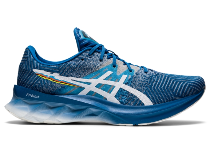 Men's NOVABLAST | Reborn Blue/White | Running Shoes | ASICS