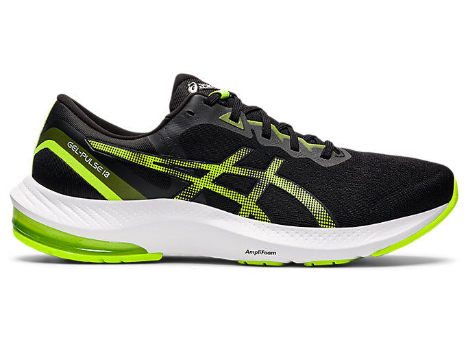 Image 1 of 7 of Homme Black/Hazard Green GEL-PULSE™ 13 Chaussures Running Pour Hommes