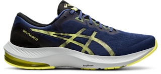 Blue and 2025 yellow asics