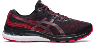 Men's GEL-KAYANO 28 WIDE | Black/Electric Red | Running Shoes | ASICS