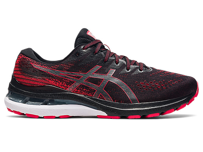 Image 1 of 7 of Homme Black/Electric Red GEL-KAYANO 28 Chaussures de course pour hommes