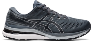 Men's 28 (4E) | Grey/Black Running | ASICS