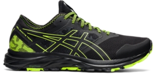Men's GEL-EXCITE TRAIL | Black/Hazard Green | Running Shoes ASICS
