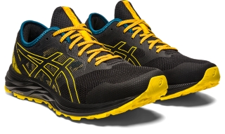 Asics black yellow on sale