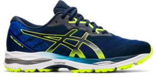 Men s GEL ZIRUSS 4 French Blue Safety Yellow Hardlopen ASICS