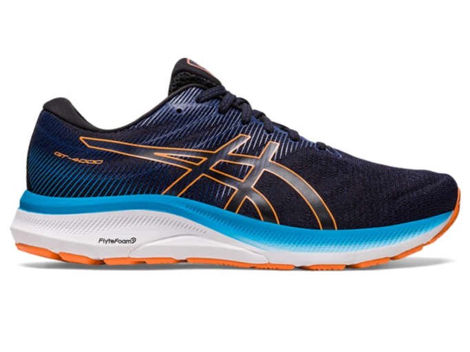 Men's GT-4000 3 WIDE | Black/Sun Peach | Running Shoes | ASICS