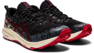 Men's FUJI LITE 2 | Black/Electric Red | Trail Running Shoes | ASICS