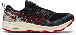 Men's FUJI LITE 2 | Black/Electric Red | Trail Running​ | ASICS