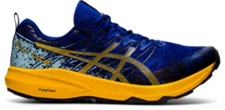 Men's FUJI LITE 2 | Monaco Blue/Sunflower | Trail Running Shoes | ASICS