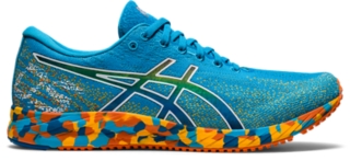 asics blue trainers