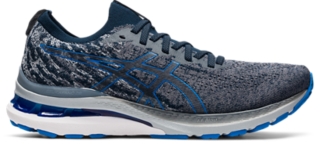 Men's GEL-KAYANO 28 | Grey/Electric Blue Running Shoes | ASICS