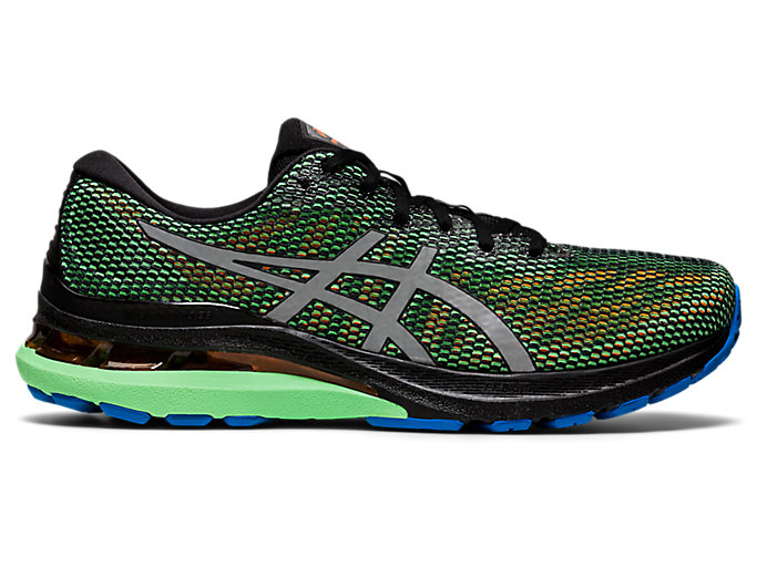 Image 1 of 7 of Men's Black/Pure Silver GEL-KAYANO™ 28 LITE-SHOW™ Chaussures Running Pour Hommes