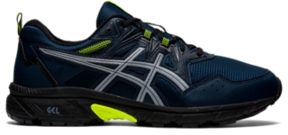 Blue/Safety | GEL-VENTURE ASICS Trail Shoes 8 | Men\'s French Running | Yellow AWL
