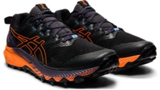 Ripley - ZAPATILLAS DEPORTIVAS ASICS PARA MUJER GEL-TRABUCO 10 BLACK/NOVA  ORANGE