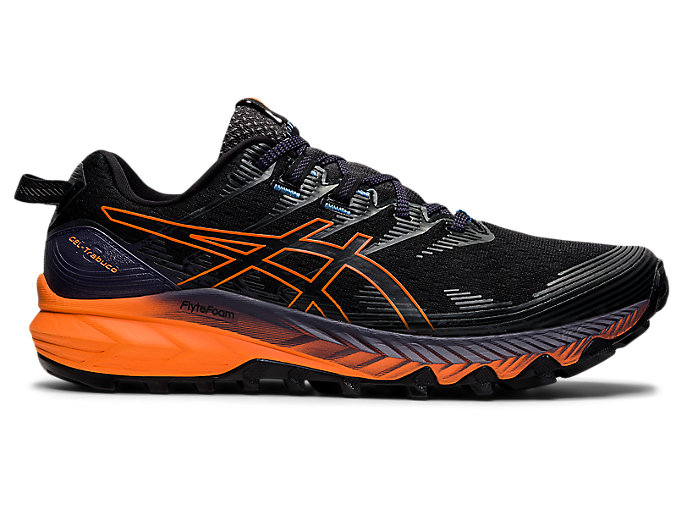 Image 1 of 7 of Men's Black/Shocking Orange GEL-Trabuco 10 Men's Trail Running Shoes