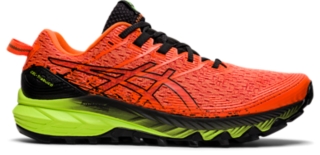 UNISEX GEL-Trabuco 10, Shocking Orange/Black, Chaussures de course de  sentier masculin