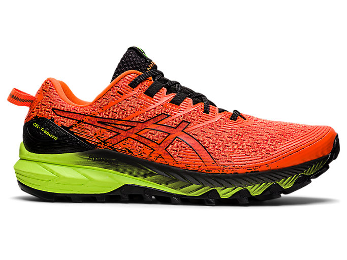 Image 1 of 7 of Men's Shocking Orange/Black GEL-Trabuco™ 10 Men's Trail Running Shoes