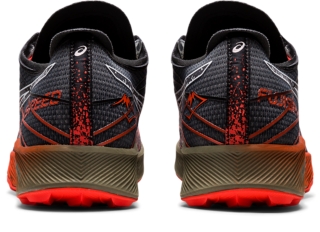 Men's FujiSpeed | Black/Cherry Tomato | Trail Running Shoes | ASICS