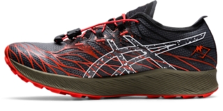 Men's FujiSpeed | Black/Cherry Tomato | Trail Running Shoes | ASICS
