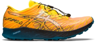 yellow asics running shoes