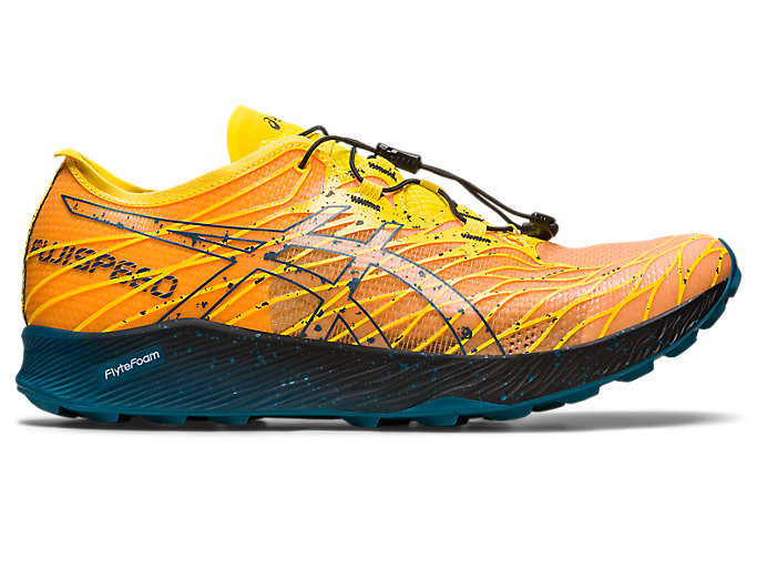 Image 1 of 7 of Men's Golden Yellow/Ink Teal FUJI SPEED Men's Trail Running Shoes