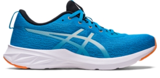 Blue asics shop running shoes