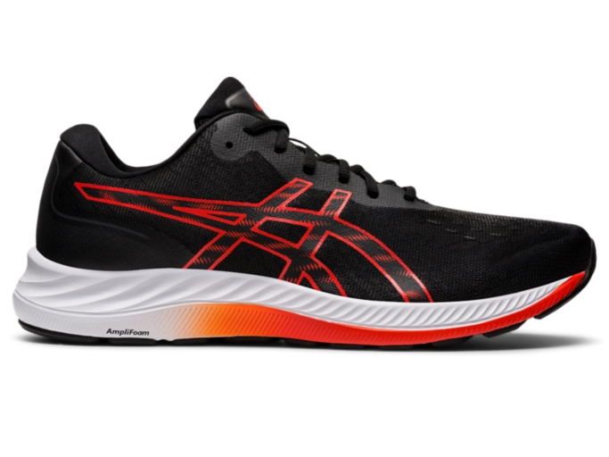 Men's GEL-EXCITE 9 | Black/Cherry Tomato | Running | ASICS Australia