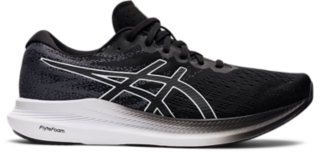 Men s EvoRide 3 Black White Running Shoes ASICS