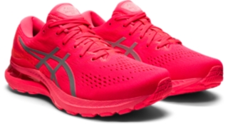 mens red asics shoes