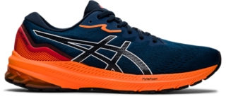 Asics bleu shop et orange