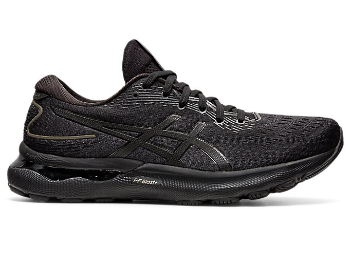 Image 1 of 7 of Men's Black/Black GEL-NIMBUS 24 Men's Running Shoes