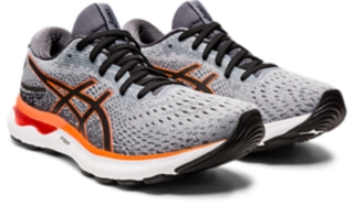 GEL-NIMBUS 24 | Sheet Rock/Shocking Orange | Running | ASICS