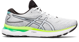 Men s GEL NIMBUS 24 White Black Running ASICS Outlet IE