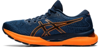 Men's GEL-NIMBUS 24 | French Blue/Shocking Orange | Running Shoes