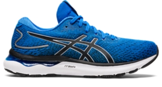 Men's GEL-NIMBUS 24, Electric Blue/Piedmont Grey, Running