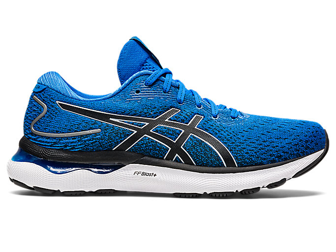 Image 1 of 7 of Homme Electric Blue/Piedmont Grey GEL-NIMBUS 24 Chaussures Running Pour Hommes