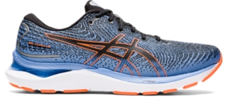 GEL CUMULUS 24 2E WIDE Men Black Shocking Orange Mens Running Shoes ASICS Australia