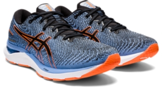 Men's GEL-CUMULUS 24, Black/Shocking Orange, Running Shoes