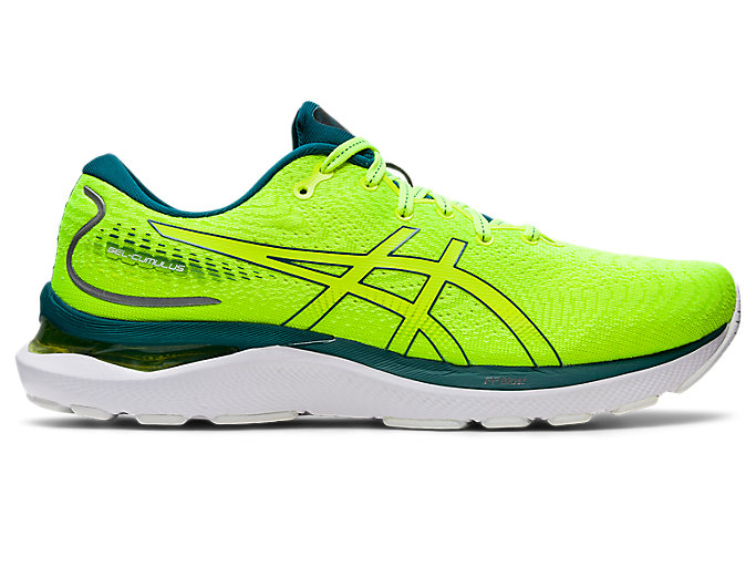 Image 1 of 7 of Homme Safety Yellow/Velvet Pine GEL-CUMULUS 24 Chaussures de running hommes