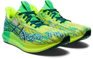 Zapatillas De Running Hombre - ASICS Gel Noosa Tri 14 - Lime Zest/Sky