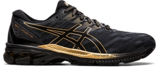 Black and shop gold asics