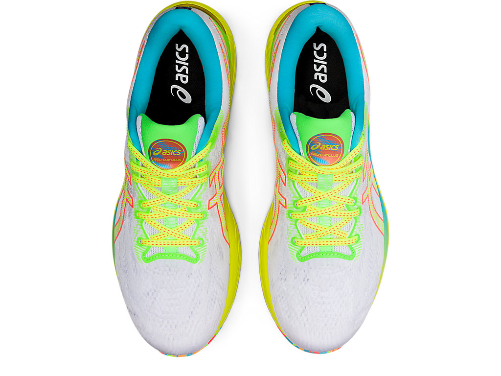 Men's GEL-CUMULUS 23 | White/Safety Yellow | Running Shoes | ASICS